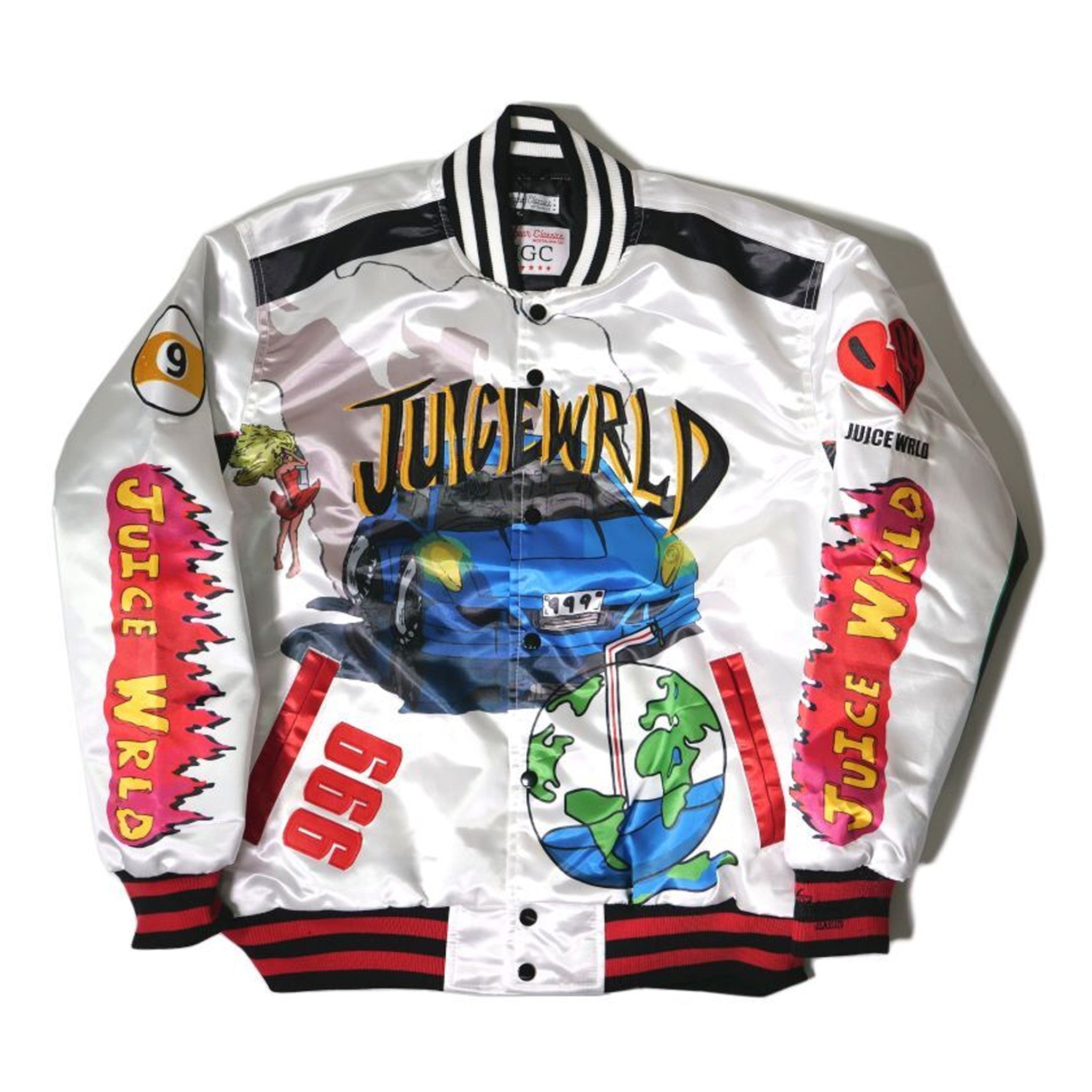 Juice Wrld Black & White Varsity Jacket