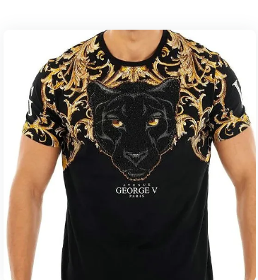 T-shirt GV PARIS white tiger - Avenue George V