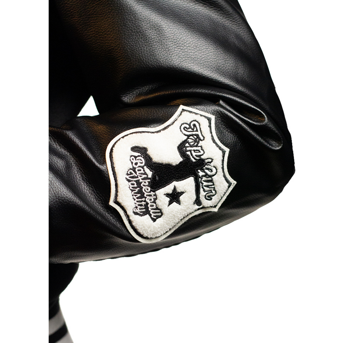 TOP GUN® MEN’S “THE FLYING LEGEND” VARSITY JACKET (BLACK) TG2137