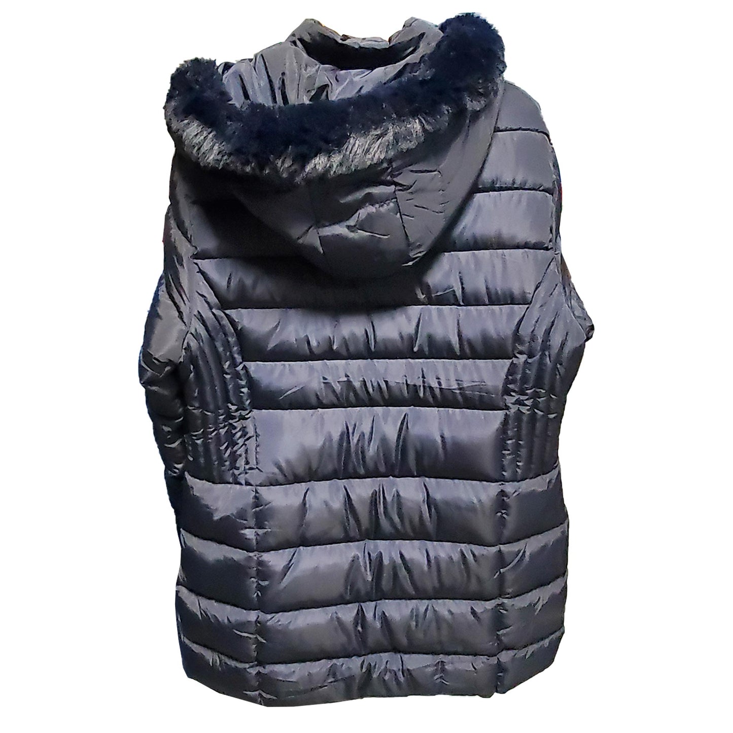 YOUNG FA DA FUR PUFFER COAT (NAVY)