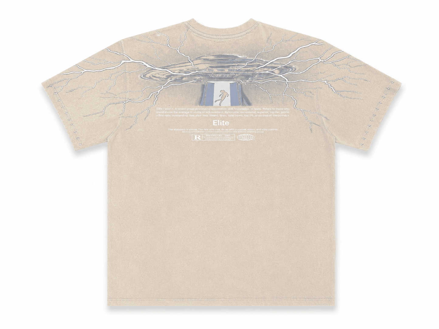 NY Flavor Tokyo Elite Oversized Graphic T-Shirt – Beige