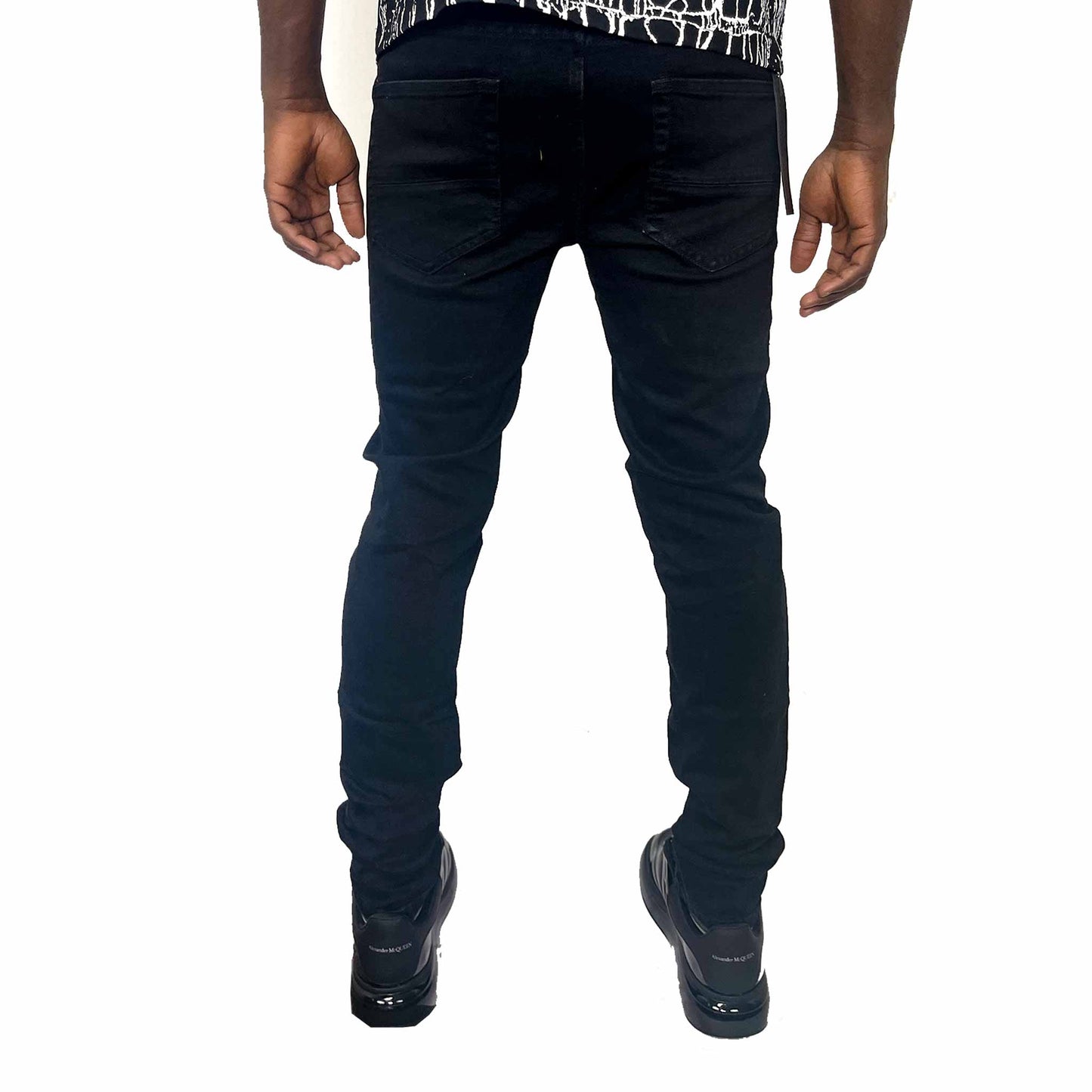 3702 STAY FLY BLACK LOW RISE SKINNY JEAN