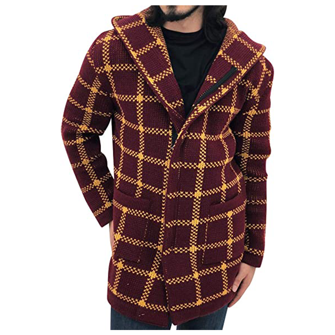 One in a Million Hooded Cardigan (Claret Red)