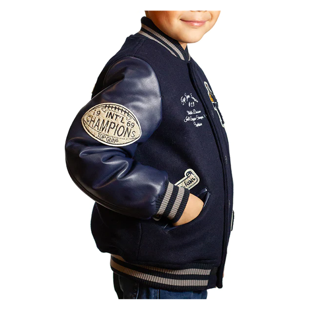 TOP GUN® KIDS "BULLDOG" BOMBER JACKET TGK2239 (NAVY)