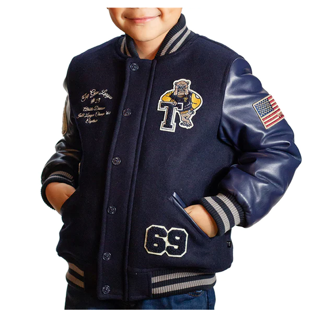 TOP GUN® KIDS "BULLDOG" BOMBER JACKET TGK2239 (NAVY)