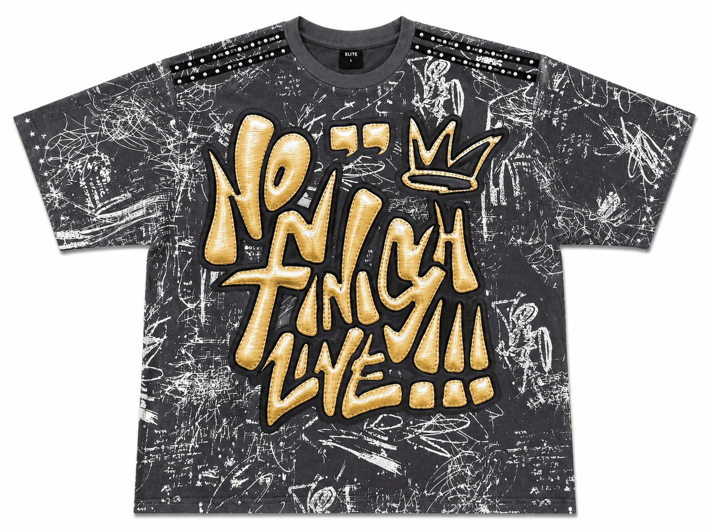 Elite Brand No Finish Line T-Shirt – Gray