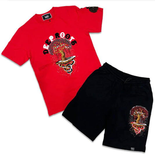 DENIMICITY DEEP ROOTS CHENILLE PATCH SHORT (KIDS SET)