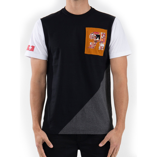 ROCK REVIVAL COLOR-BLOCK CREWNECK T-SHIRT