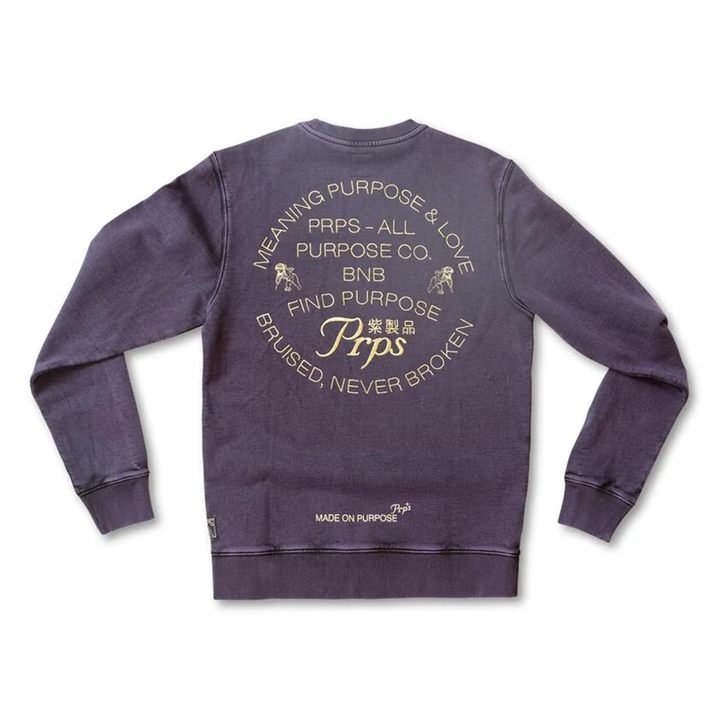 PRPS FINISH CREWNECK AND SWEATPANT SET (PURPLE)