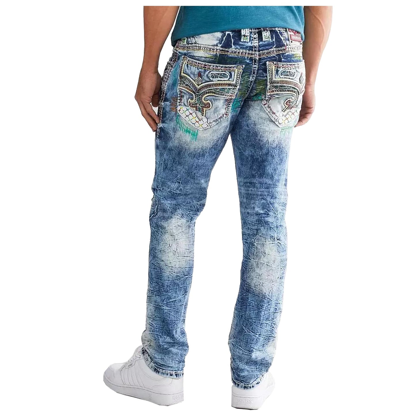 ROCK REVIVAL JASER SJ222 SLIM STRAIGHT JEAN