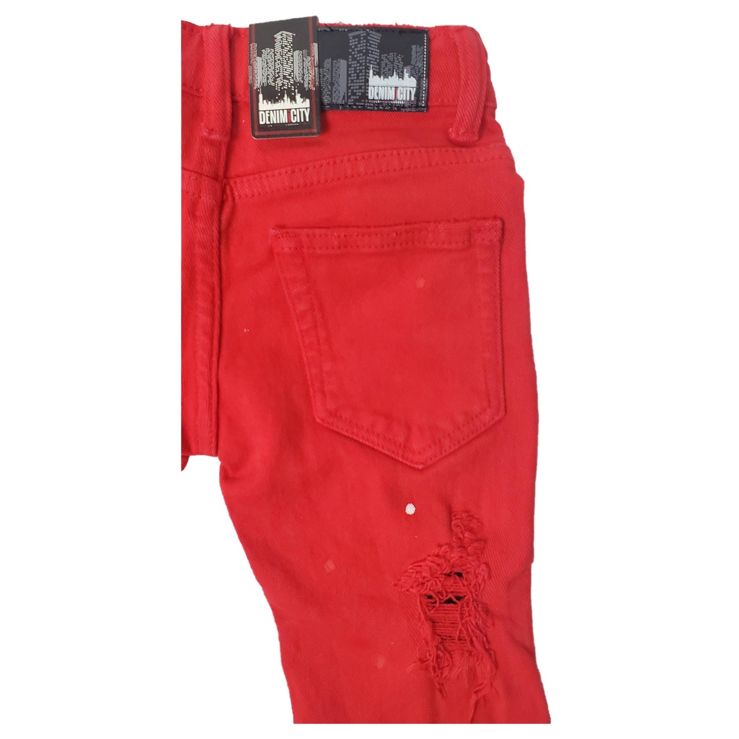 DENIMICITY RED WASH ZOMBIE RIPPED KIDS DENIM (DNM-K100KIDS)