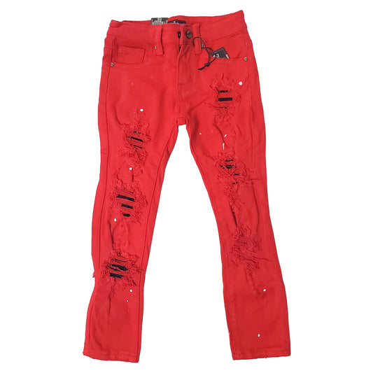 DENIMICITY RED WASH ZOMBIE RIPPED KIDS DENIM (DNM-K100KIDS)