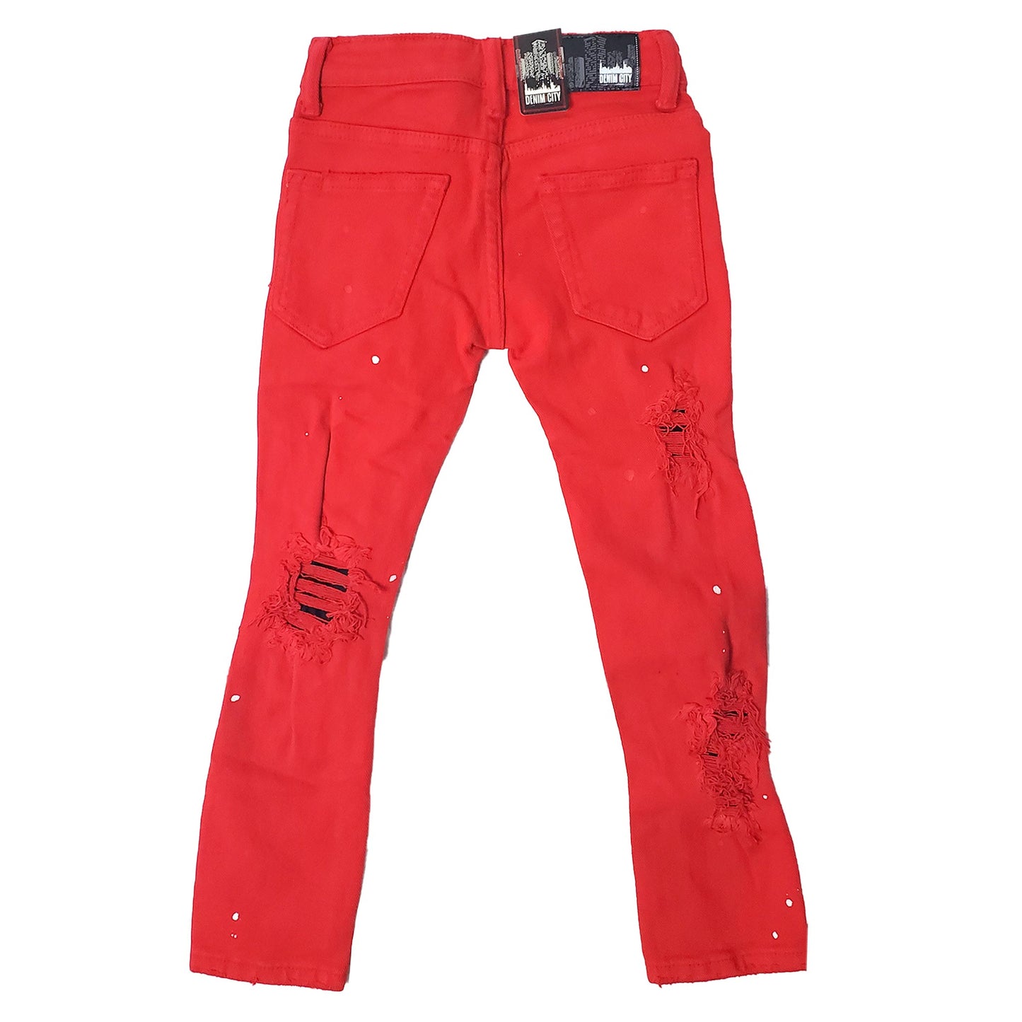 DENIMICITY RED WASH ZOMBIE RIPPED KIDS DENIM (DNM-K100KIDS)