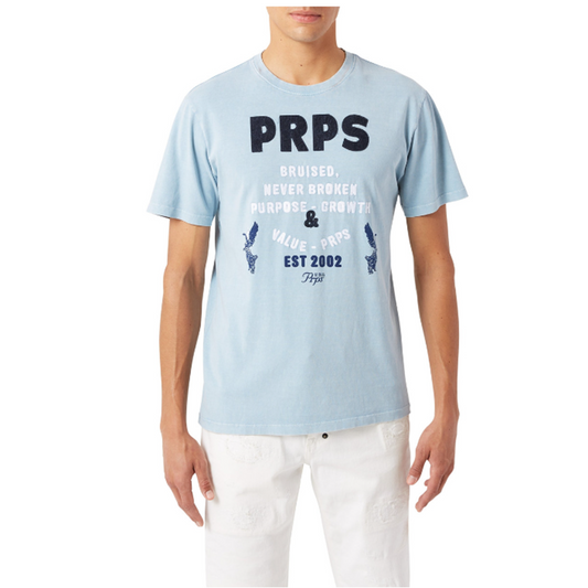 PRPS SABAL TEE - BLUE MIST