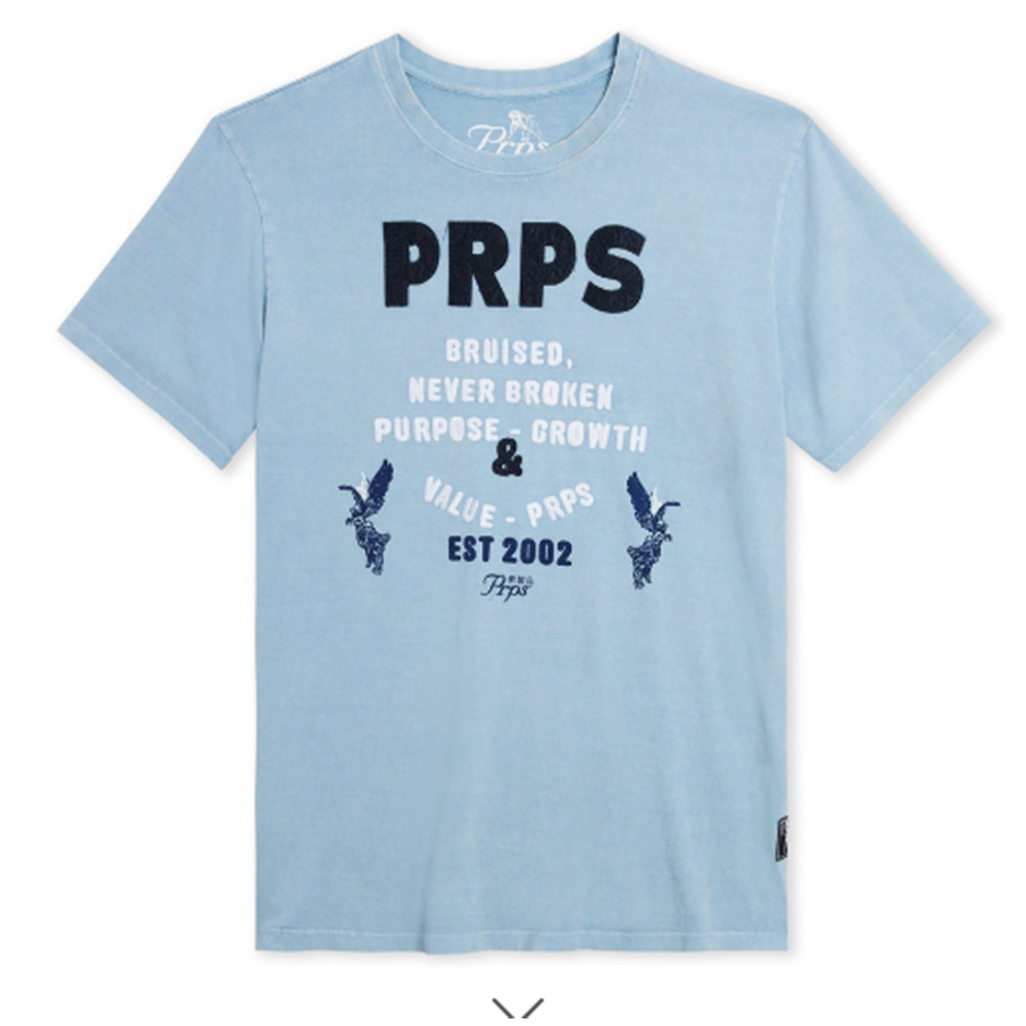 PRPS SABAL TEE - BLUE MIST