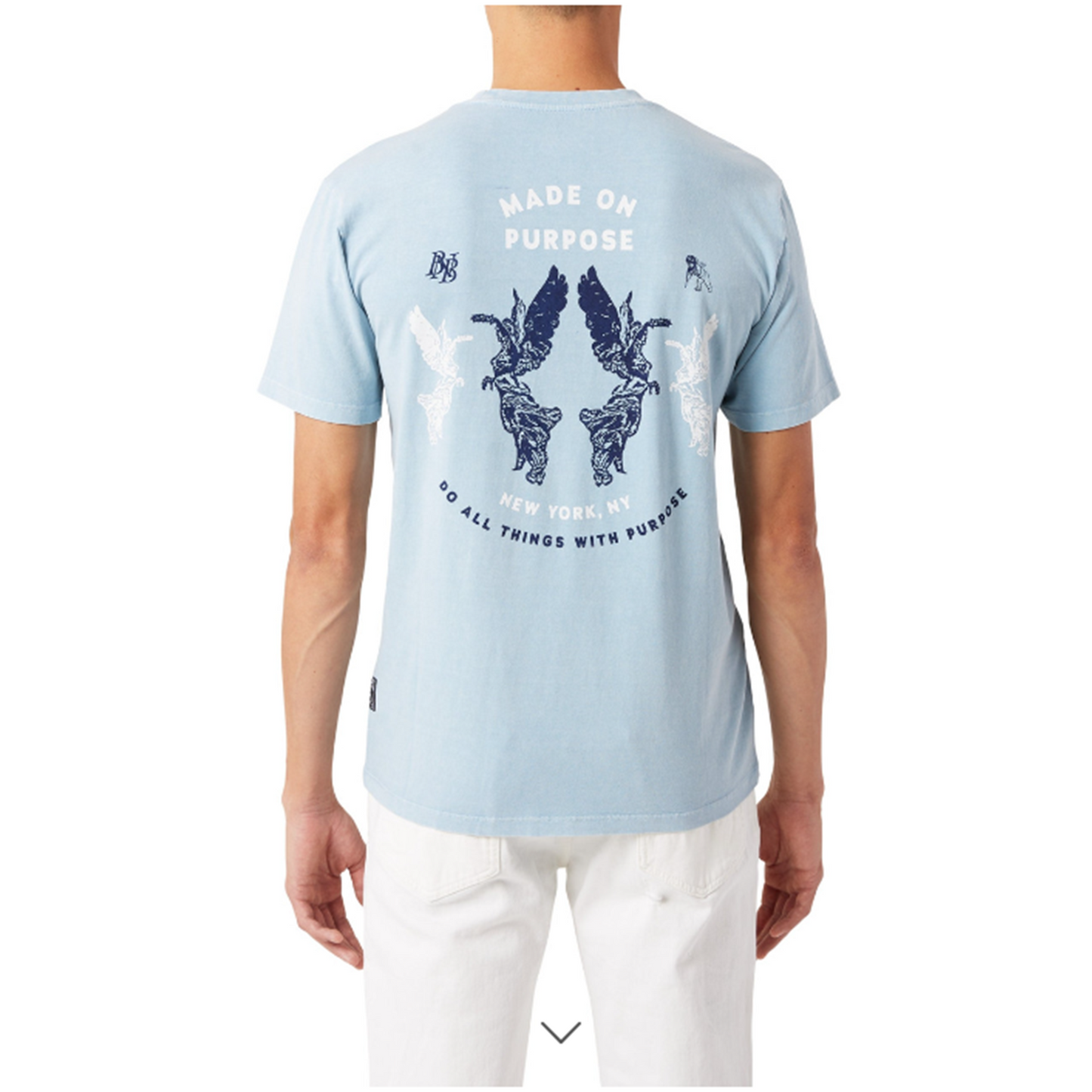 PRPS SABAL TEE - BLUE MIST