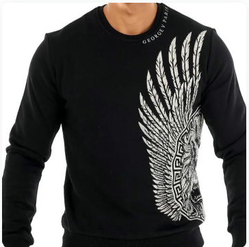 AVENUE GEORGE V CHIMERA SWEATSHIRT GV2346 (BLACK)