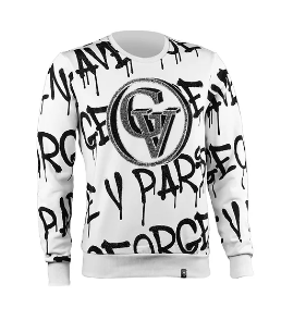 AVENUE GEORGE V PARIS SPRAY TAG SWEATSHIRT (WHITE) GV2347