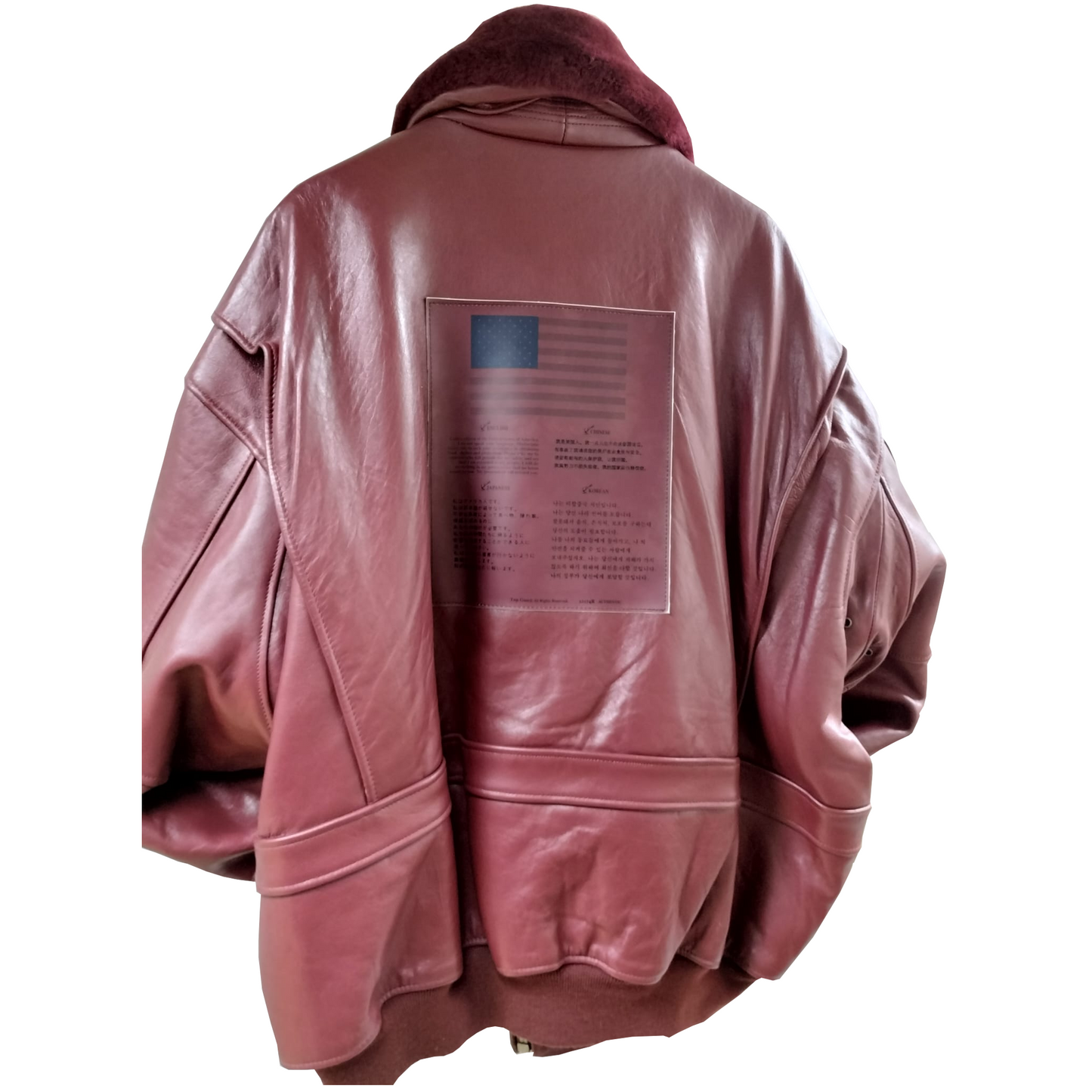 TOP GUN® OFFICIAL SIGNATURE SERIES JACKET (BURGUNDY) TG-1