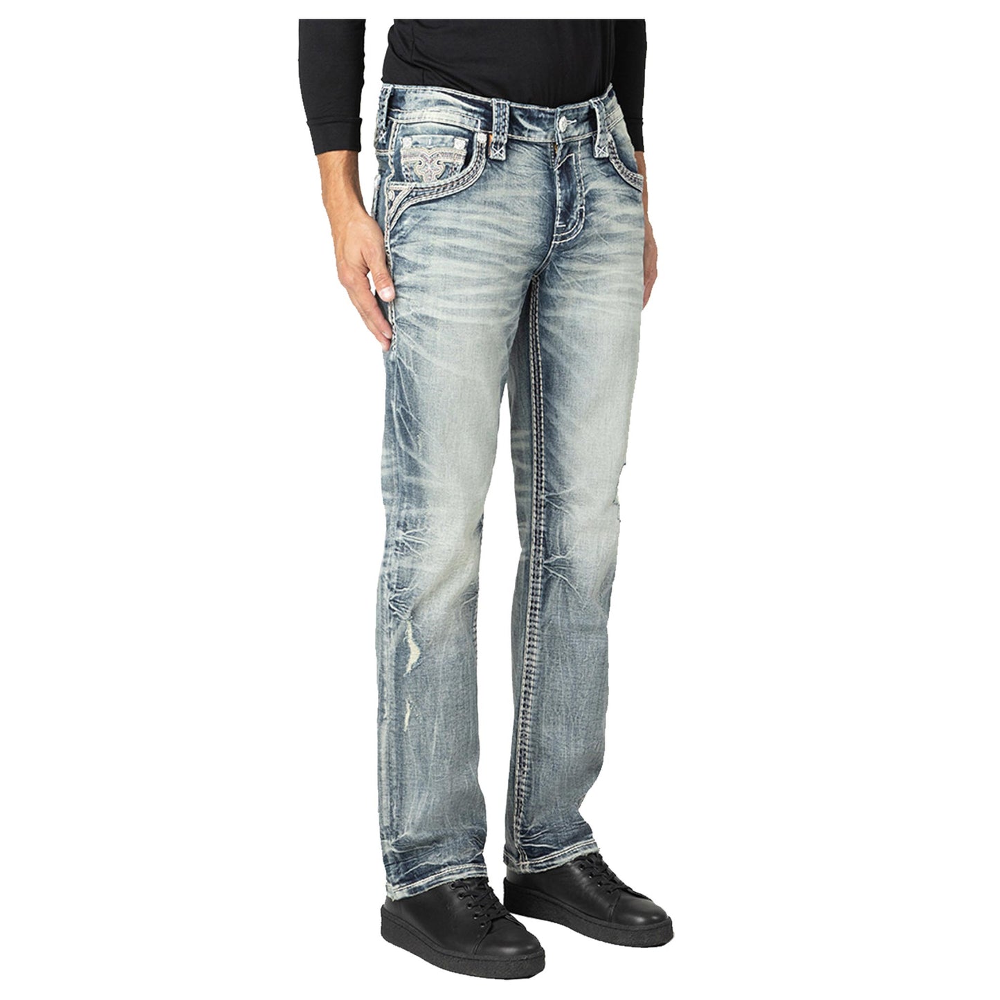 ROCK REVIVAL TZVI J202R STRAIGHT JEAN