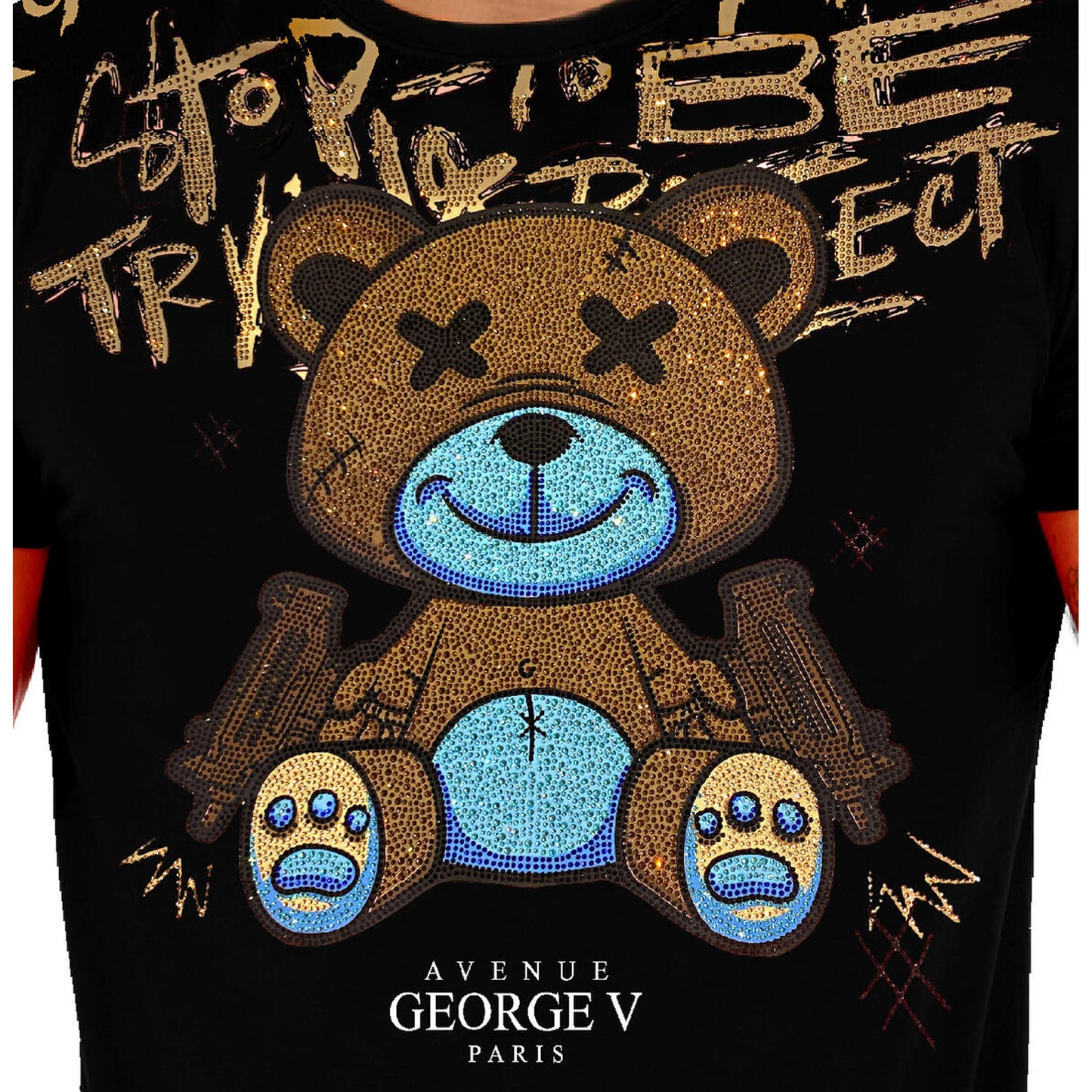 AVENUE GEORGE V T-SHIRT GV2704 (BLACK)