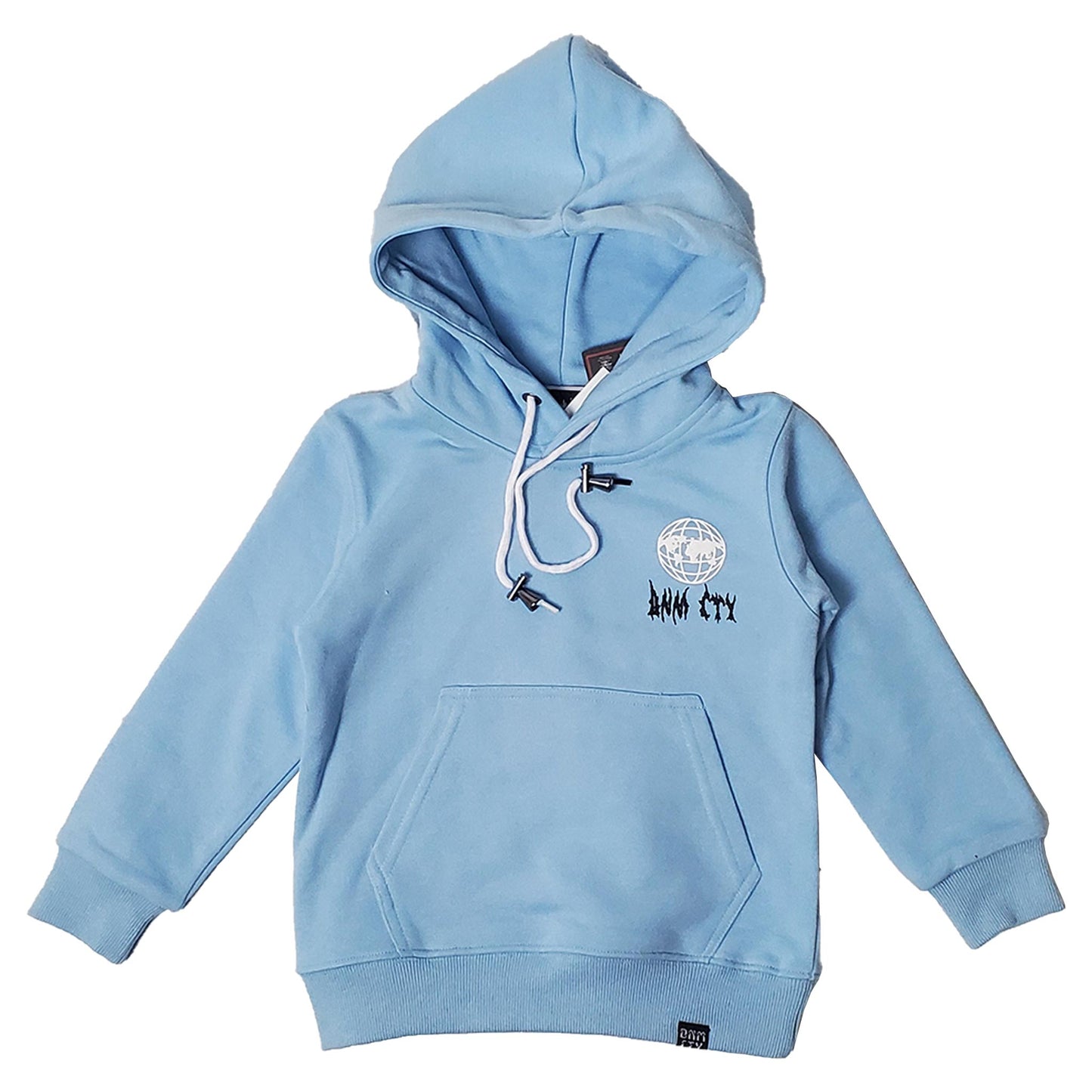 DENIMICITY TRUST IN CREATION BABY BLUE KIDS HOODIE (DNM-2038BABYBLUE)