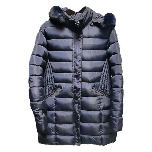 YOUNG FA DA FUR PUFFER COAT (NAVY)