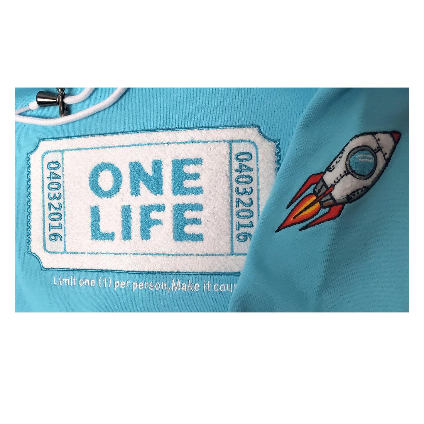 DENIMICITY ONE LIFE KIDS TEAL HOODY (DNM-2270TEALK)