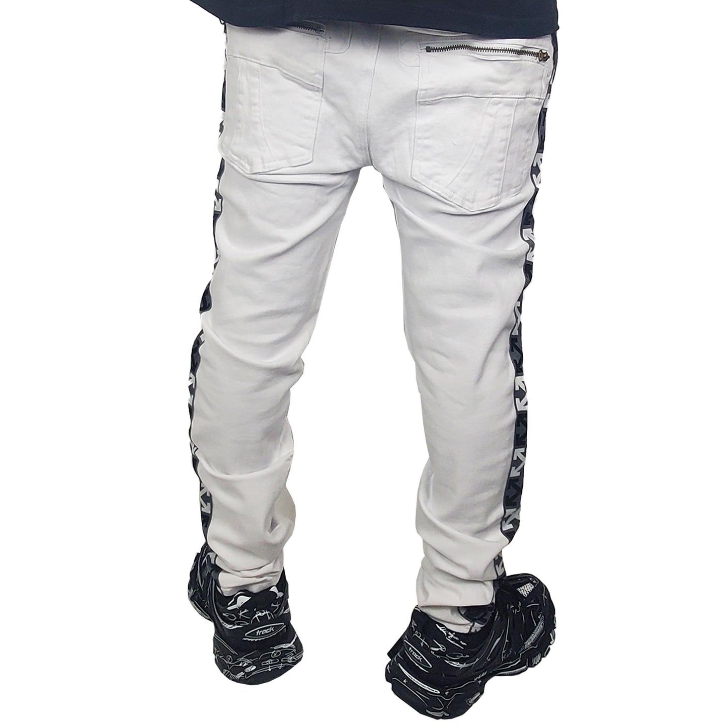 3709 STAY FLY WHITE STRAIGHT LOOSE JEAN