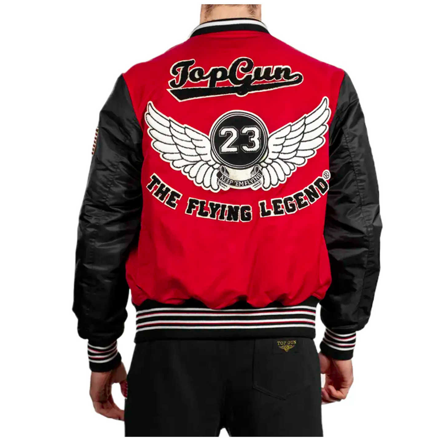 TOP GUN® “FLYING LEGEND” LIGHTWEIGHT JACKET (RED) TG2323